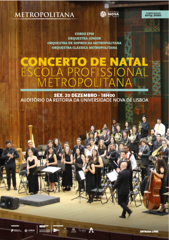 Cartaz Concerto de Natal Orquestra Metropolitana de Lisboa