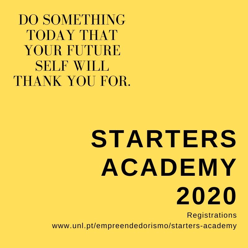 Cartaz de Promoção da Starters Academy