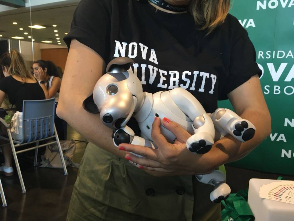 Aibo, robot dog, at EIA 2018