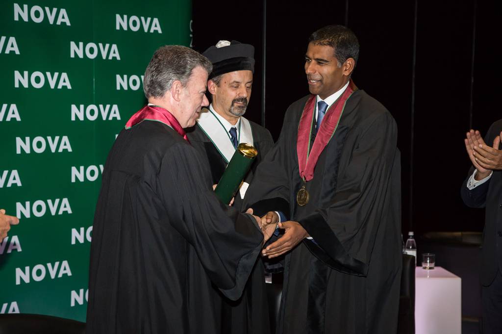 Juan Manuel Santos, João Sàágua and Daniel Traça
