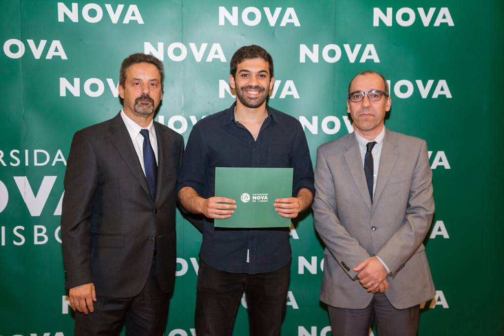 Rector of NOVA; Miguel Duarte (best student of Anthropology) and Dean of NOVA FCSH
