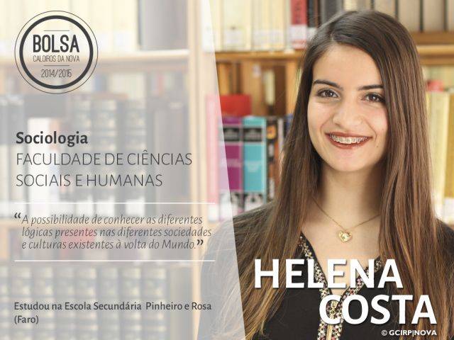 Helena Costa - estudante de Sociologia (Faculdade de Ciências Sociais e Humanas)