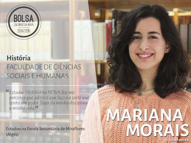 Mariana Morais - estudante de História (Faculdade de Ciências Sociais e Humanas)