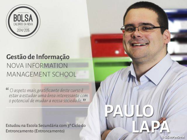 Paulo Lapa - estudante de Gestão de Informação (NOVA Information Management School)