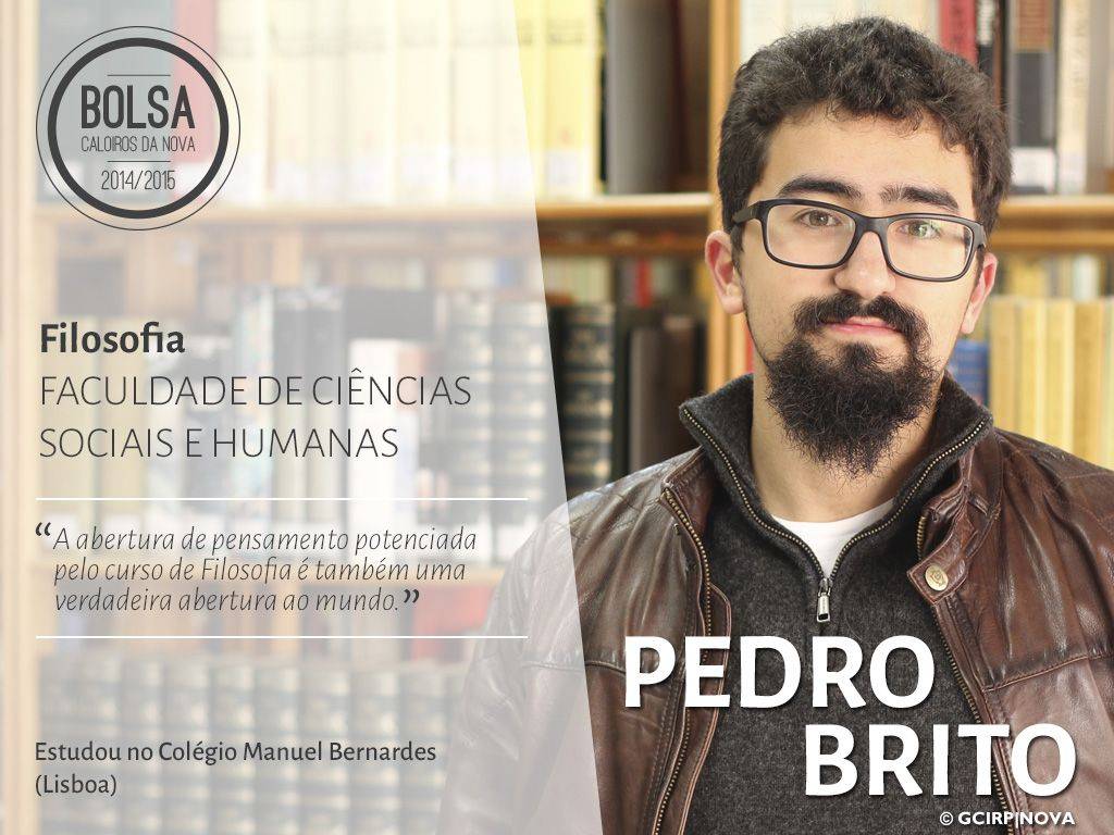 Pedro Brito - estudante de Filosofia (Faculdade de Ciências Sociais e Humanas)