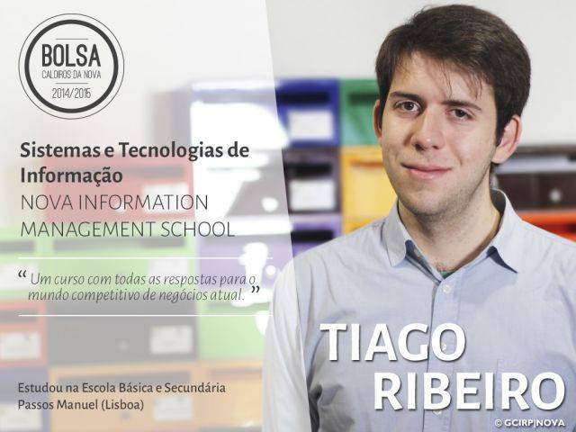 Tiago Ribeiro - estudante de Sistemas e Tecnologias de Informação (NOVA Information Management School)
