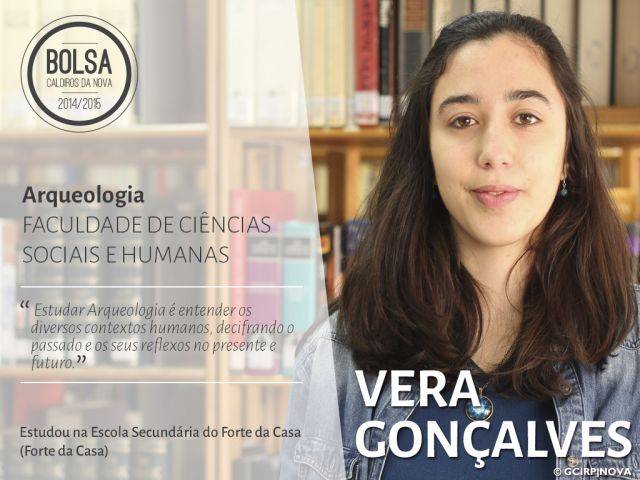 Vera Gonçalves - estudante de Arqueologia (Faculdade de Ciências Sociais e Humanas)
