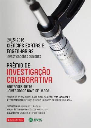 Prémio de Investigação Colaborativa Santander Totta/ Universidade NOVA de Lisboa 2015/2016