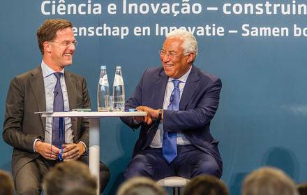 Mark Rutte, Primeiro-Ministro Holandês, e António Costa, Primeiro-Ministro de Portugal
