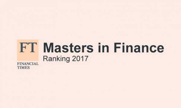 FT Ranking Masters in Finance 2017