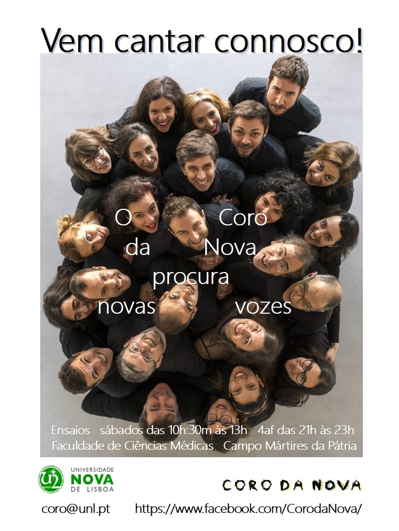 Cartaz Audições Coro da NOVA